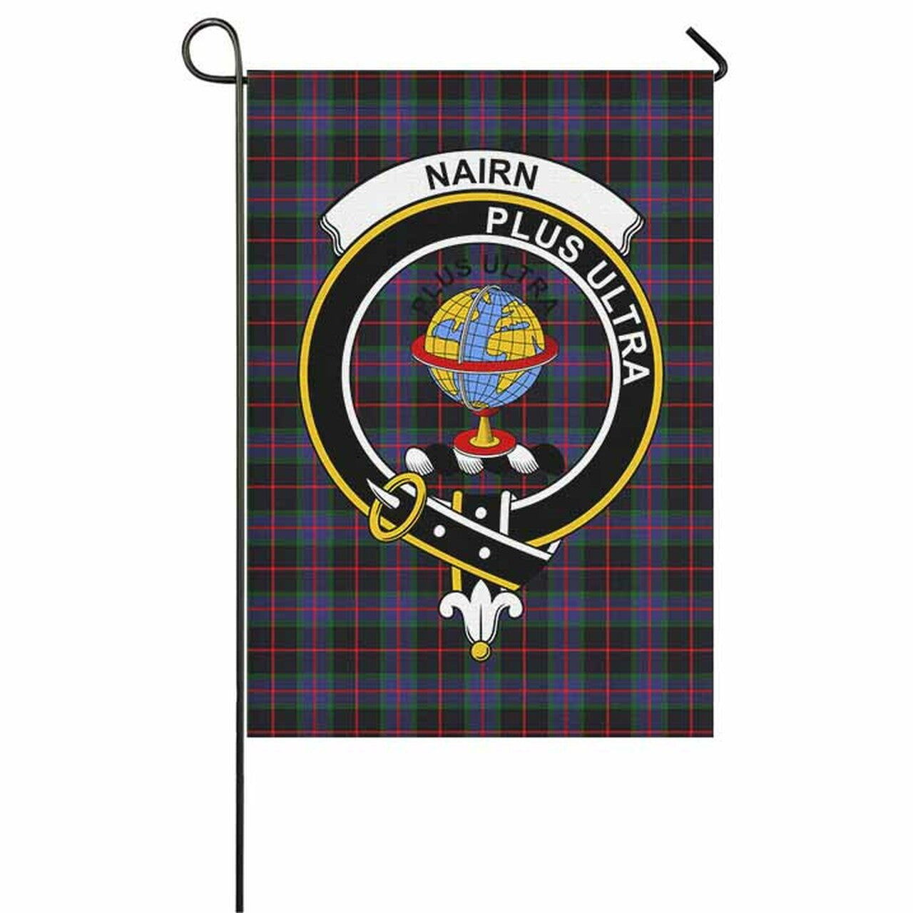 Nairn Tartan Crest Garden Flag