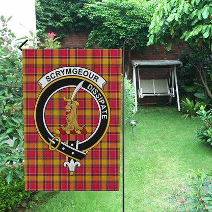 Scrymgeour Tartan Crest Garden Flag