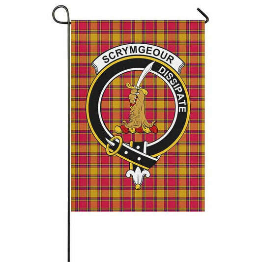 Scrymgeour Tartan Crest Garden Flag