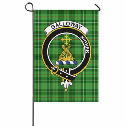 Galloway Tartan Crest Garden Flag