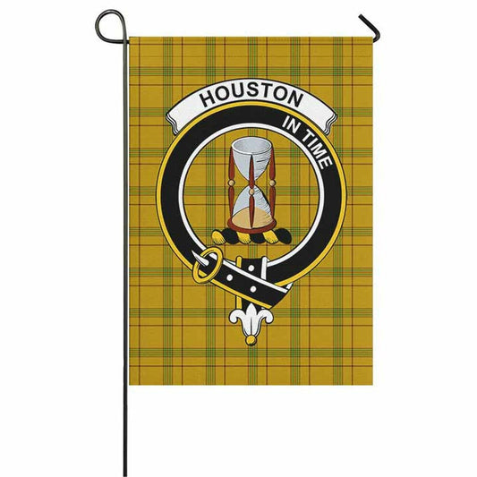 Houston Tartan Crest Garden Flag