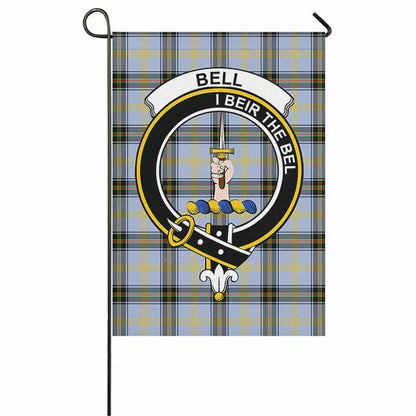 Bell Tartan Crest Garden Flag