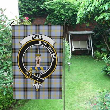 Bell Tartan Crest Garden Flag