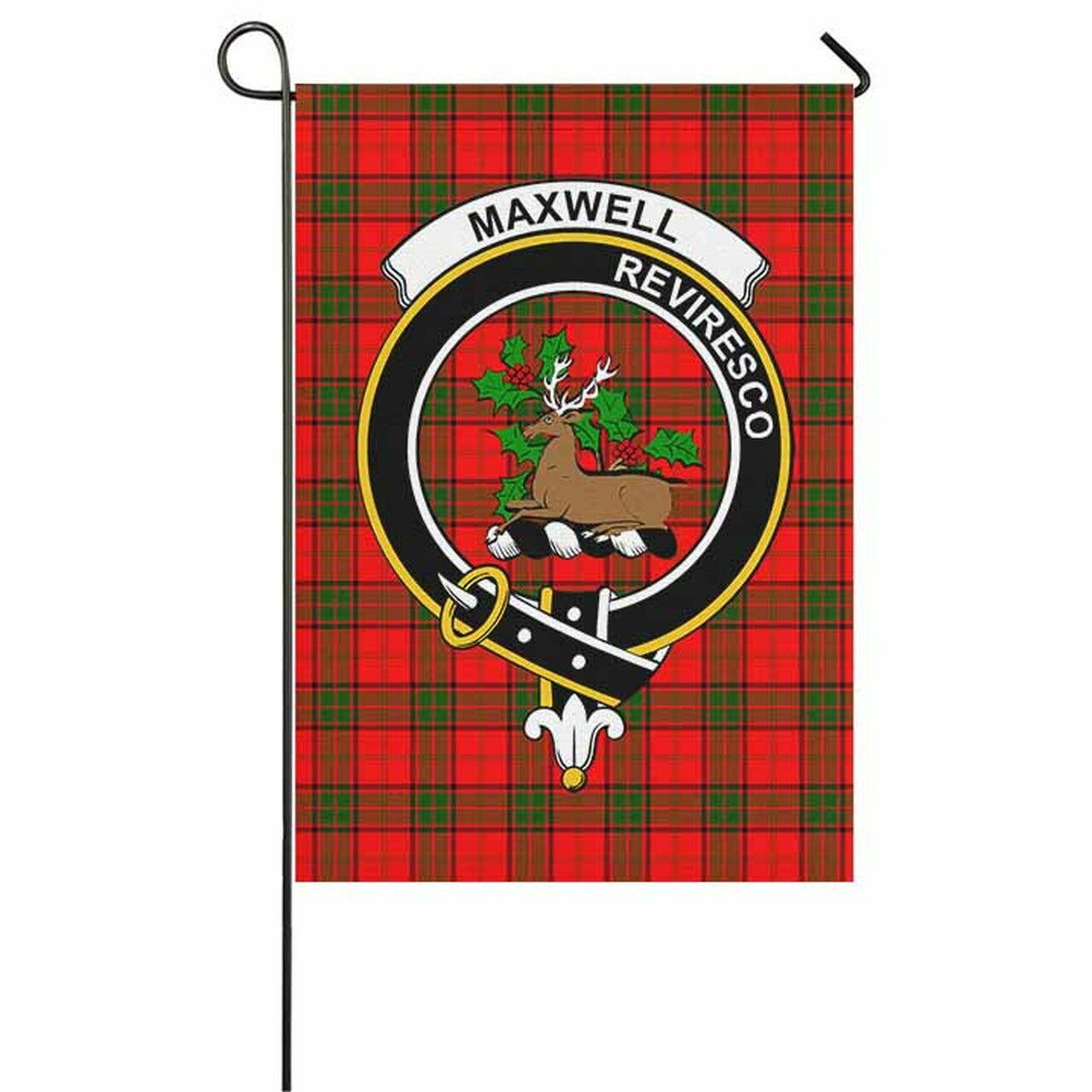 Maxwell Tartan Crest Garden Flag