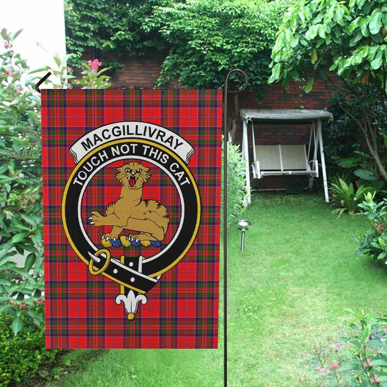 MacGillivray Tartan Crest Garden Flag