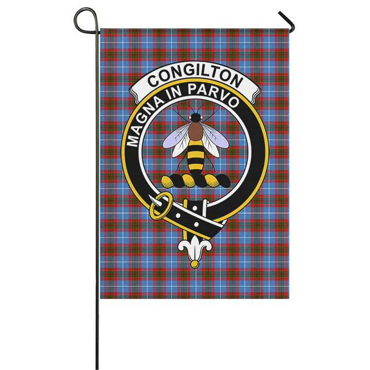 Congilton Tartan Crest Garden Flag