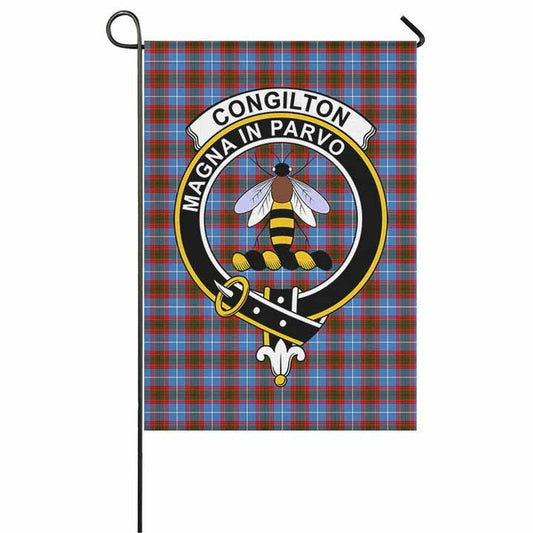 Congilton Tartan Crest Garden Flag