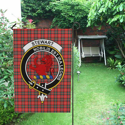 Stewart (Stuart) of Bute Tartan Crest Garden Flag