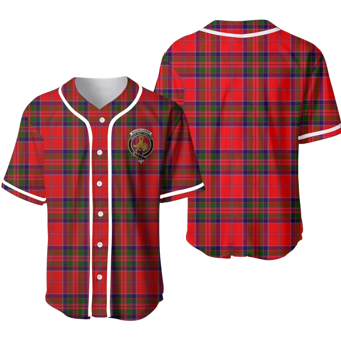 MacGillivray Tartan Crest Baseball Jersey