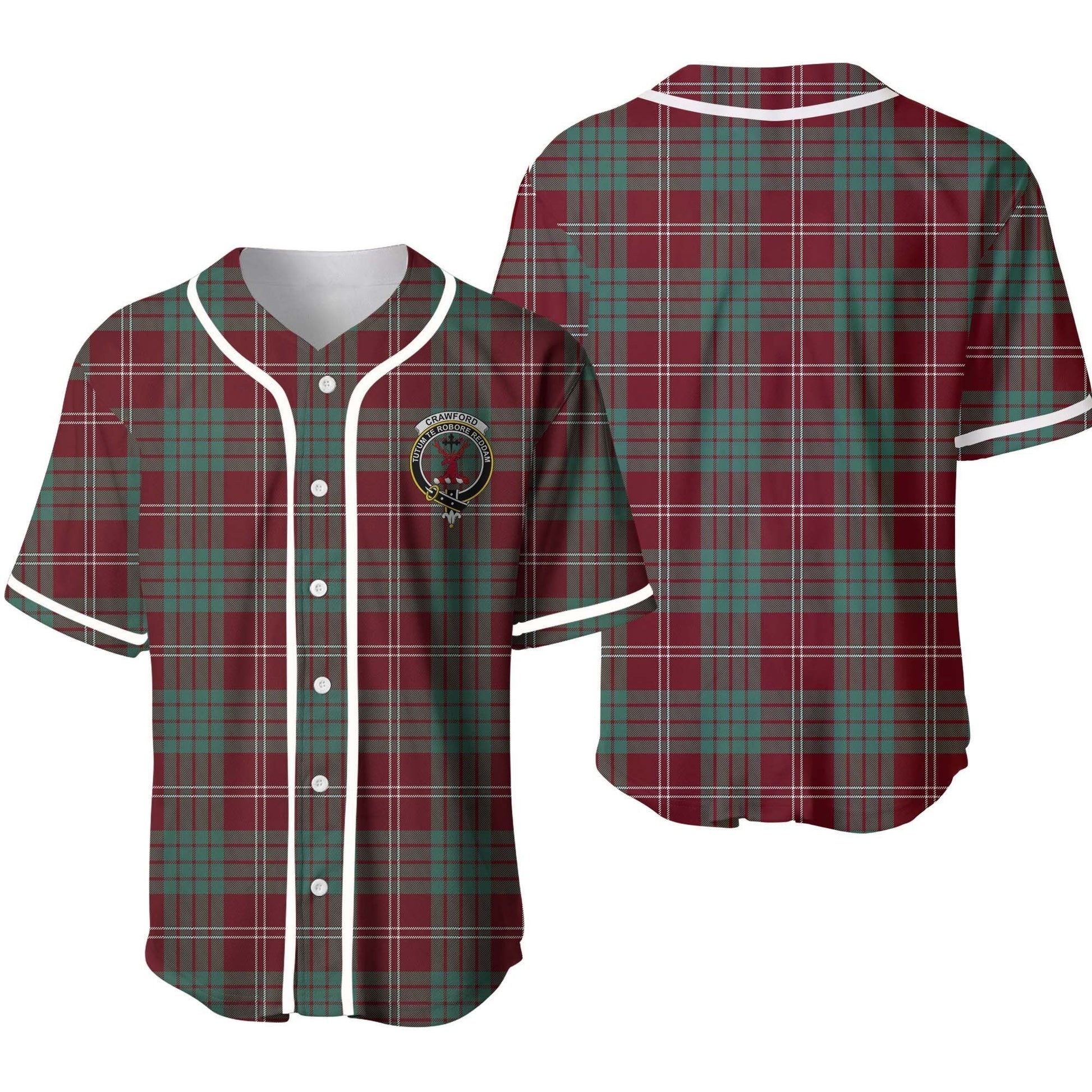 Crawford Tartan Crest Baseball Jersey