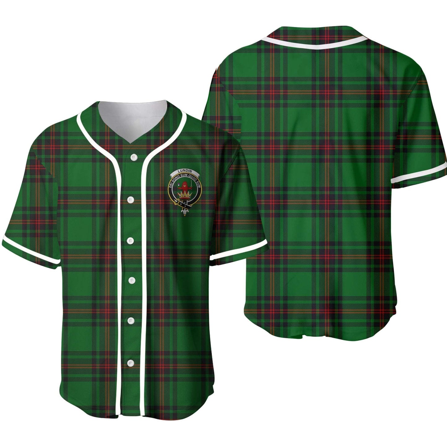 Lundin Tartan Crest Baseball Jersey