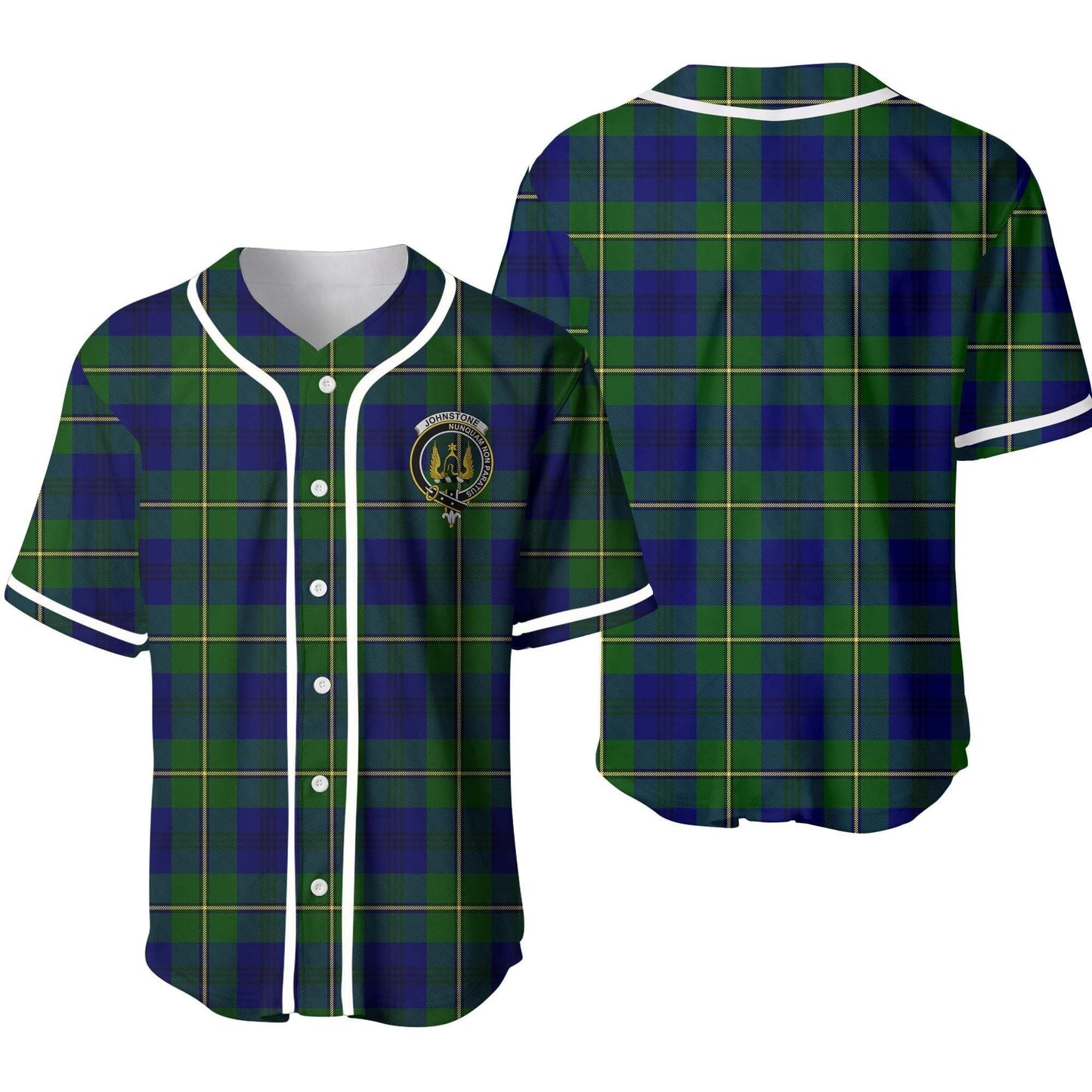 Johnstone Tartan Crest Baseball Jersey