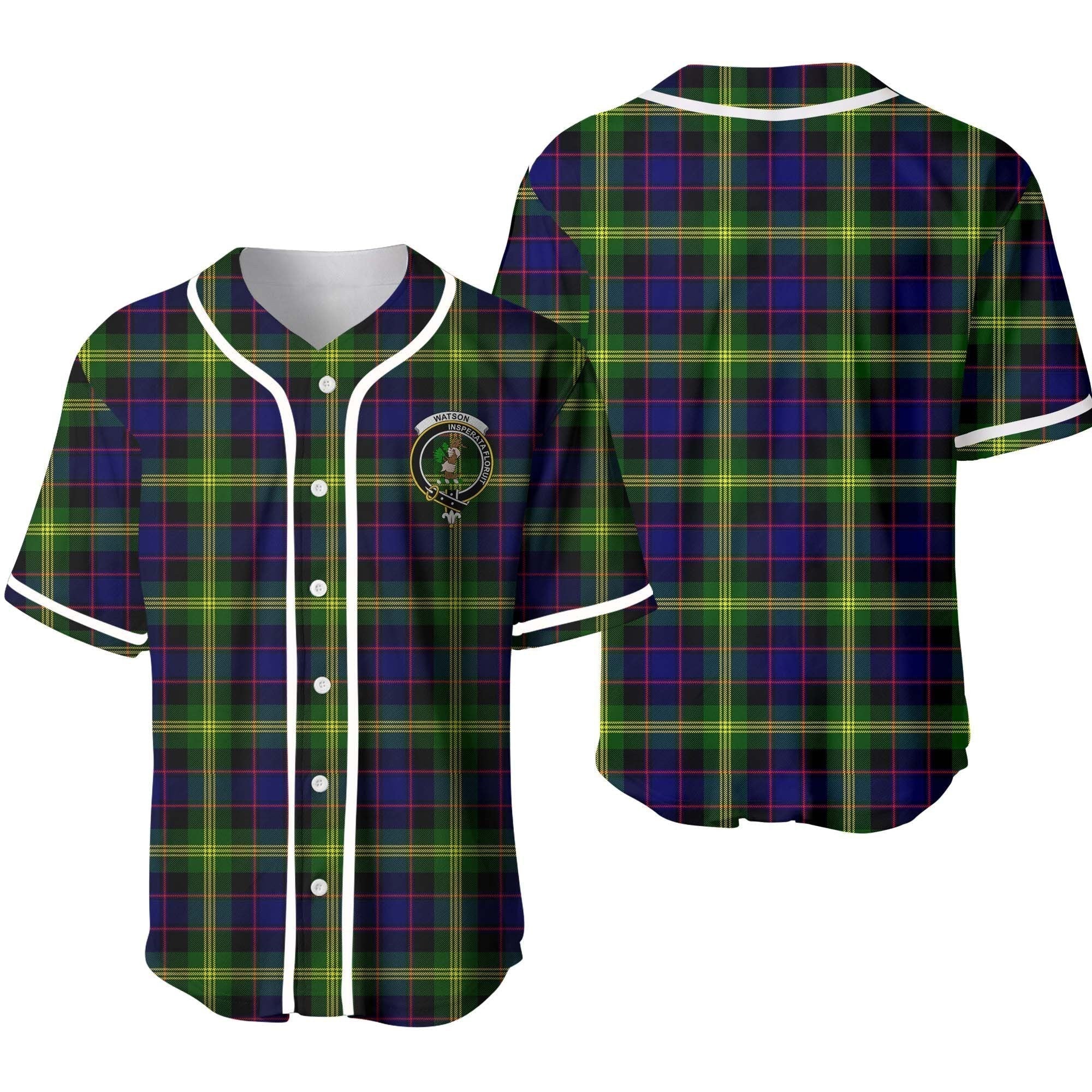 Watson Tartan Crest Baseball Jersey