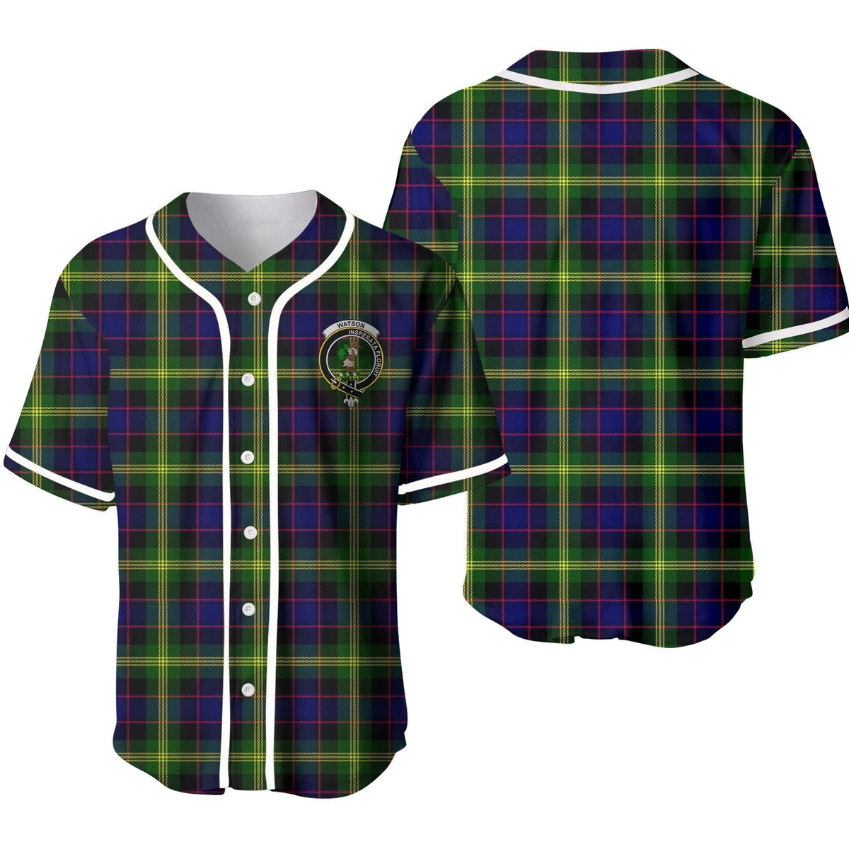 Watson Tartan Crest Baseball Jersey