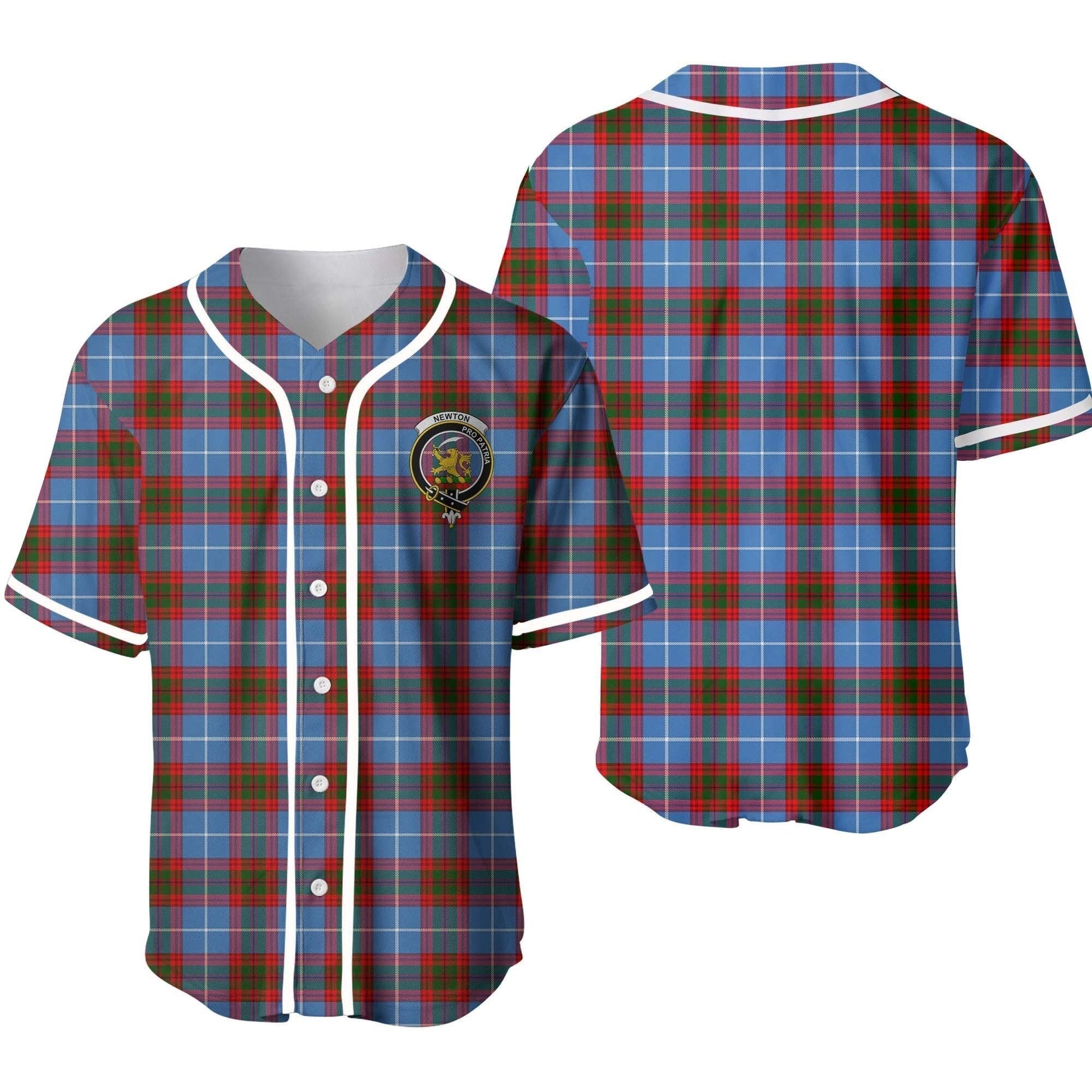 Newton Tartan Crest Baseball Jersey