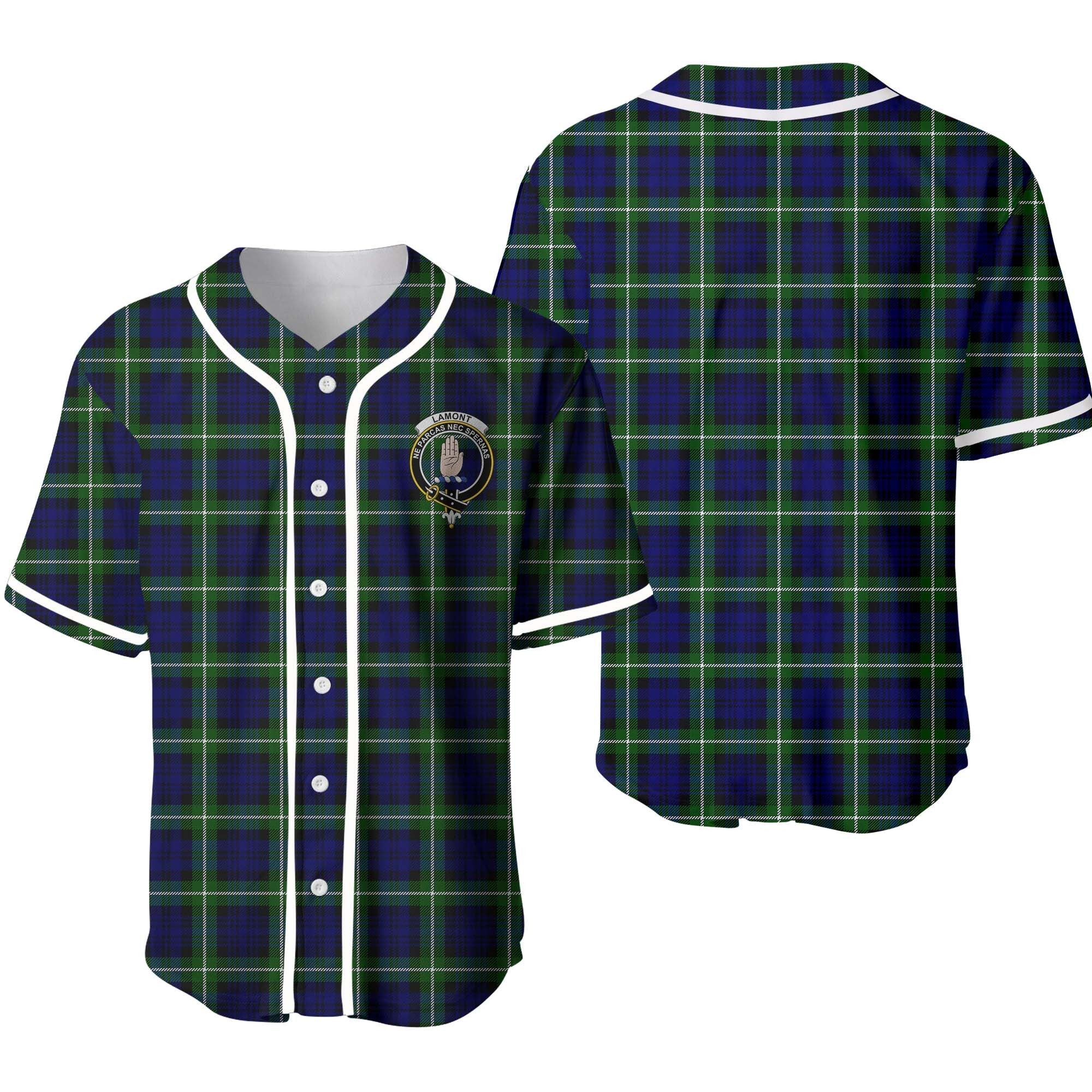 Lamont Tartan Crest Baseball Jersey