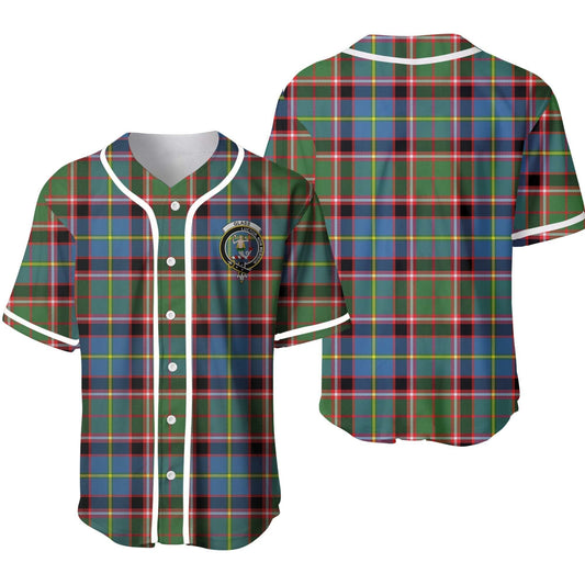 Glass Tartan Crest Baseball Jersey