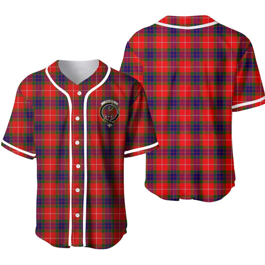 Fraser (of Lovat) Tartan Crest Baseball Jersey