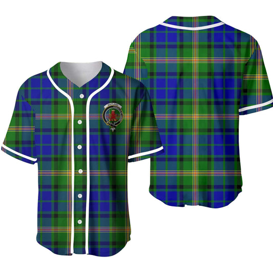 Maitland Tartan Crest Baseball Jersey