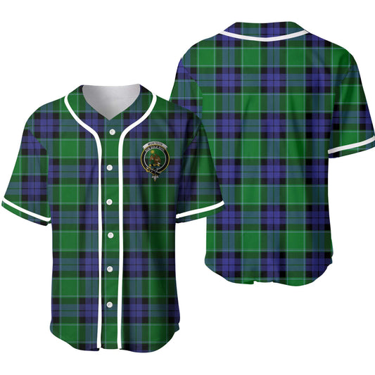 Monteith Tartan Crest Baseball Jersey