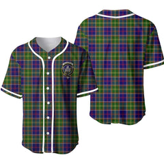 Dalrymple Tartan Crest Baseball Jersey