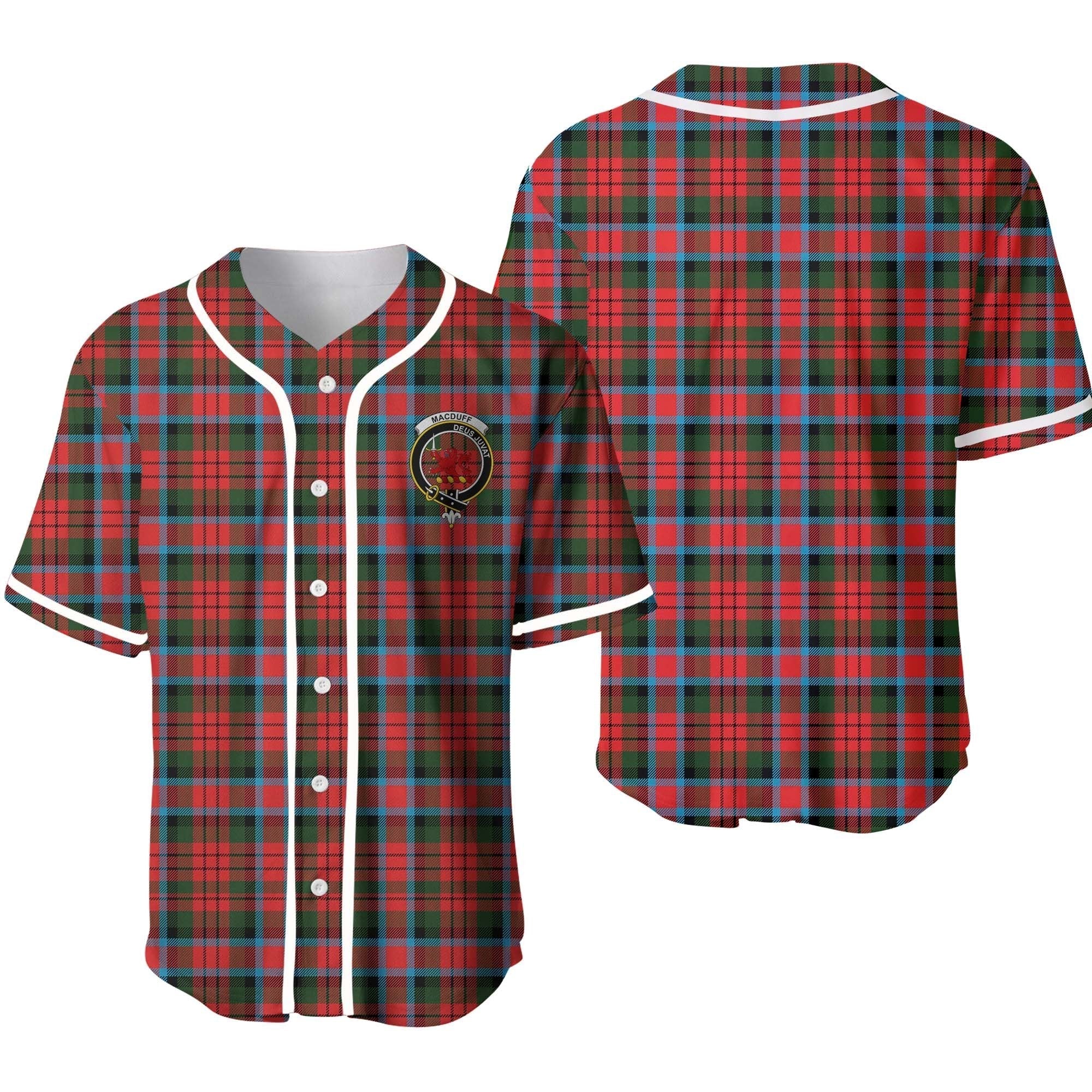 MacDuff Tartan Crest Baseball Jersey