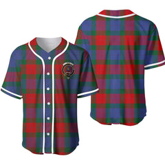 Mar Tartan Crest Baseball Jersey