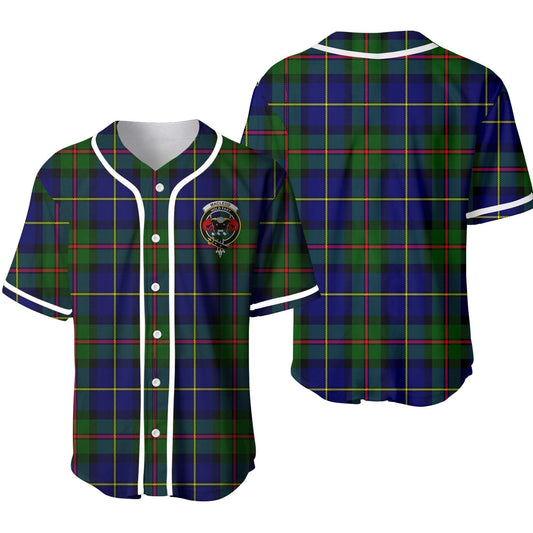 MacLeod Tartan Crest Baseball Jersey