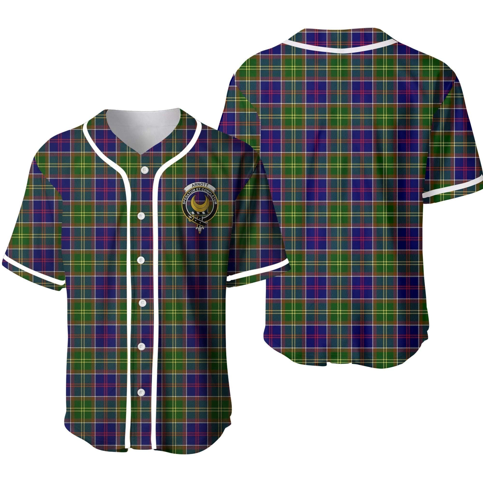 Arnott Tartan Crest Baseball Jersey
