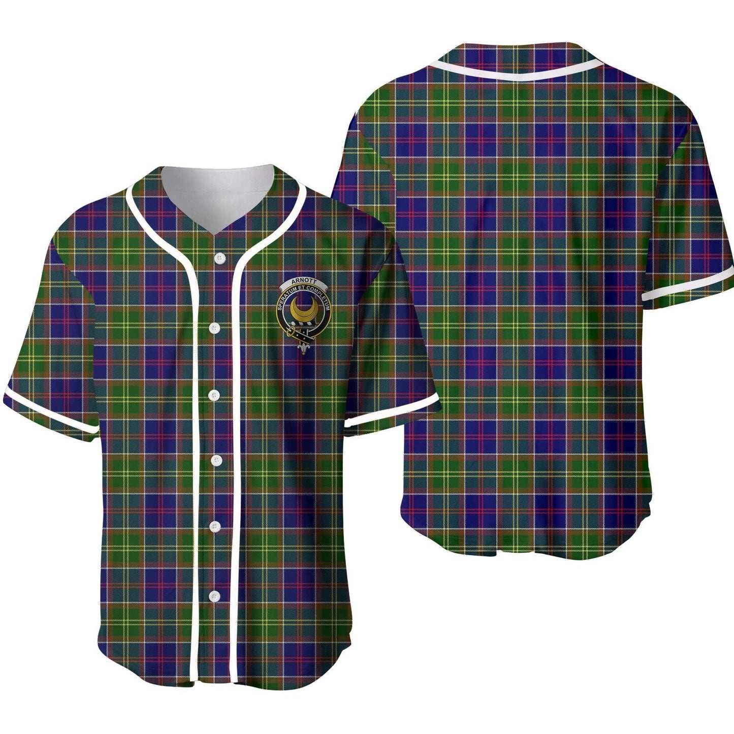 Arnott Tartan Crest Baseball Jersey