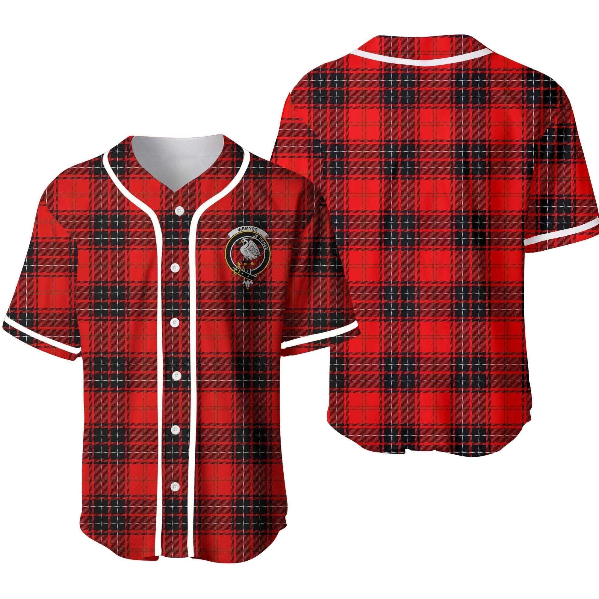 Wemyss Tartan Crest Baseball Jersey