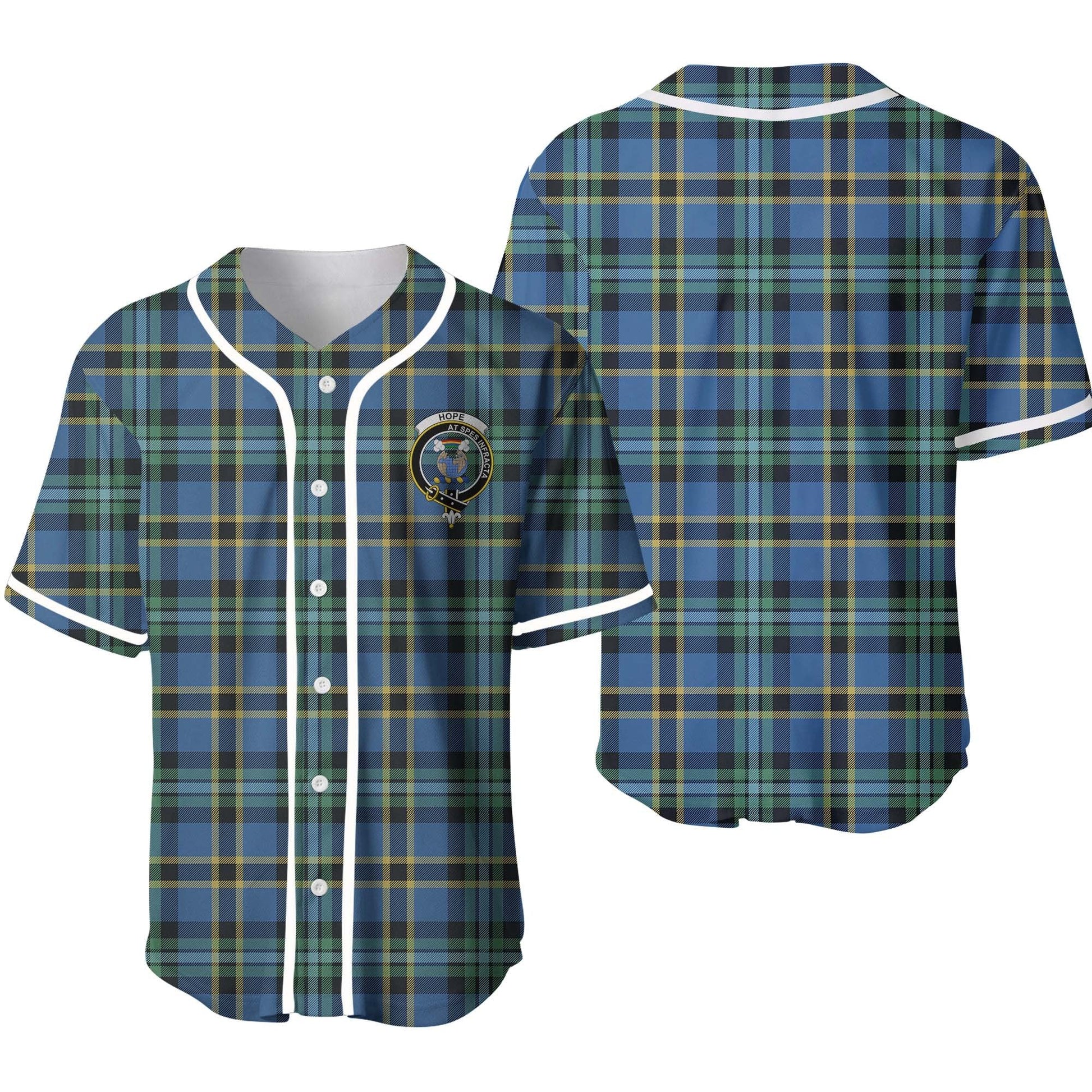 Hope Tartan Crest Baseball Jersey