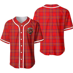 Burnett Tartan Crest Baseball Jersey