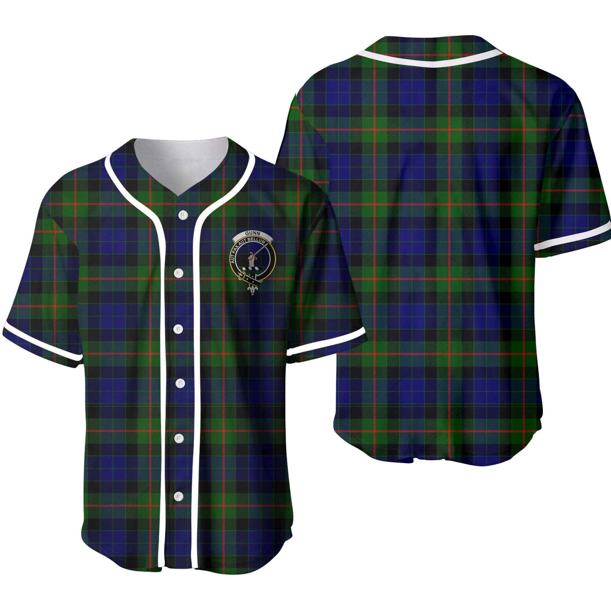 Gunn Tartan Crest Baseball Jersey