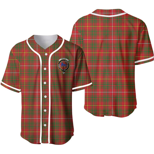 Bruce Tartan Crest Baseball Jersey