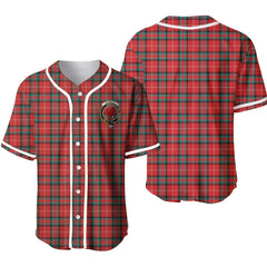 Stewart (Stuart) of Bute Tartan Crest Baseball Jersey