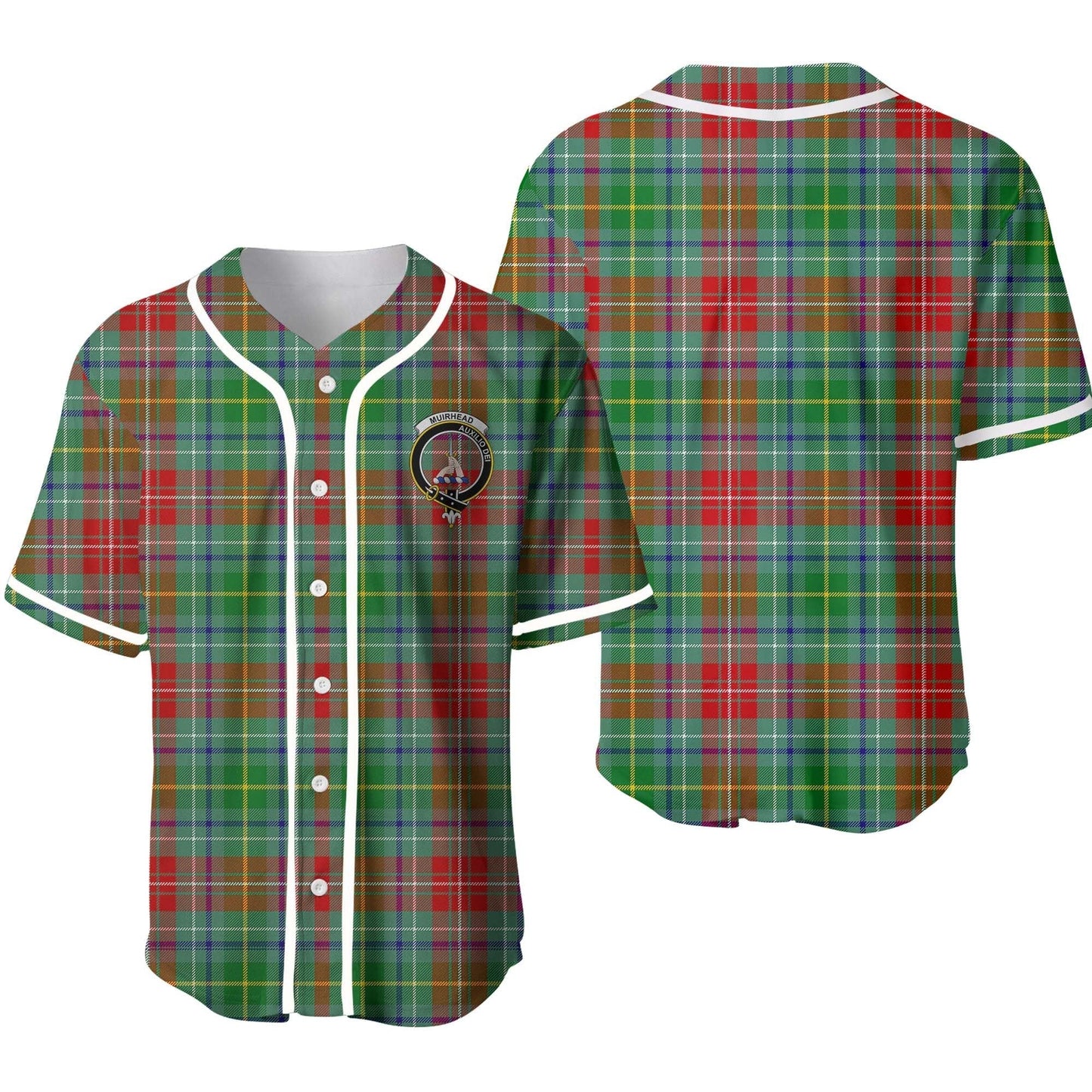 Muirhead Tartan Crest Baseball Jersey