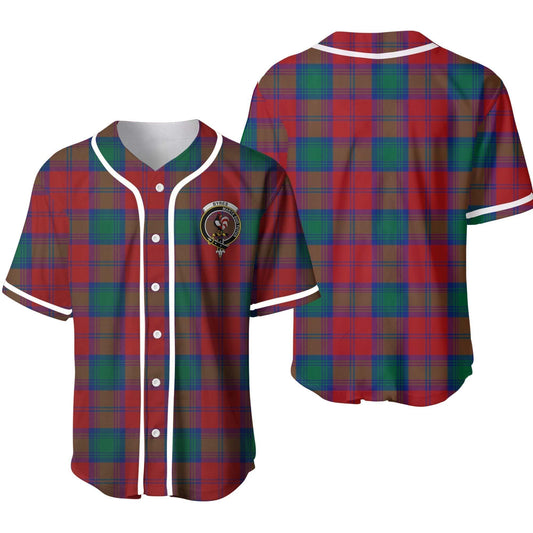 Byres Tartan Crest Baseball Jersey