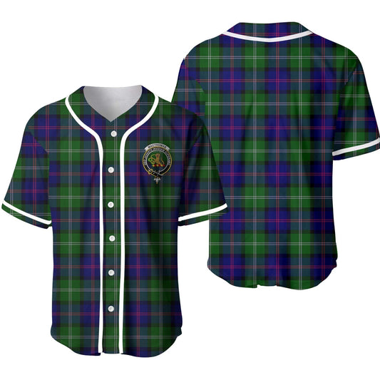 MacThomas Tartan Crest Baseball Jersey