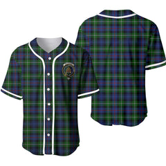 MacKenzie Tartan Crest Baseball Jersey