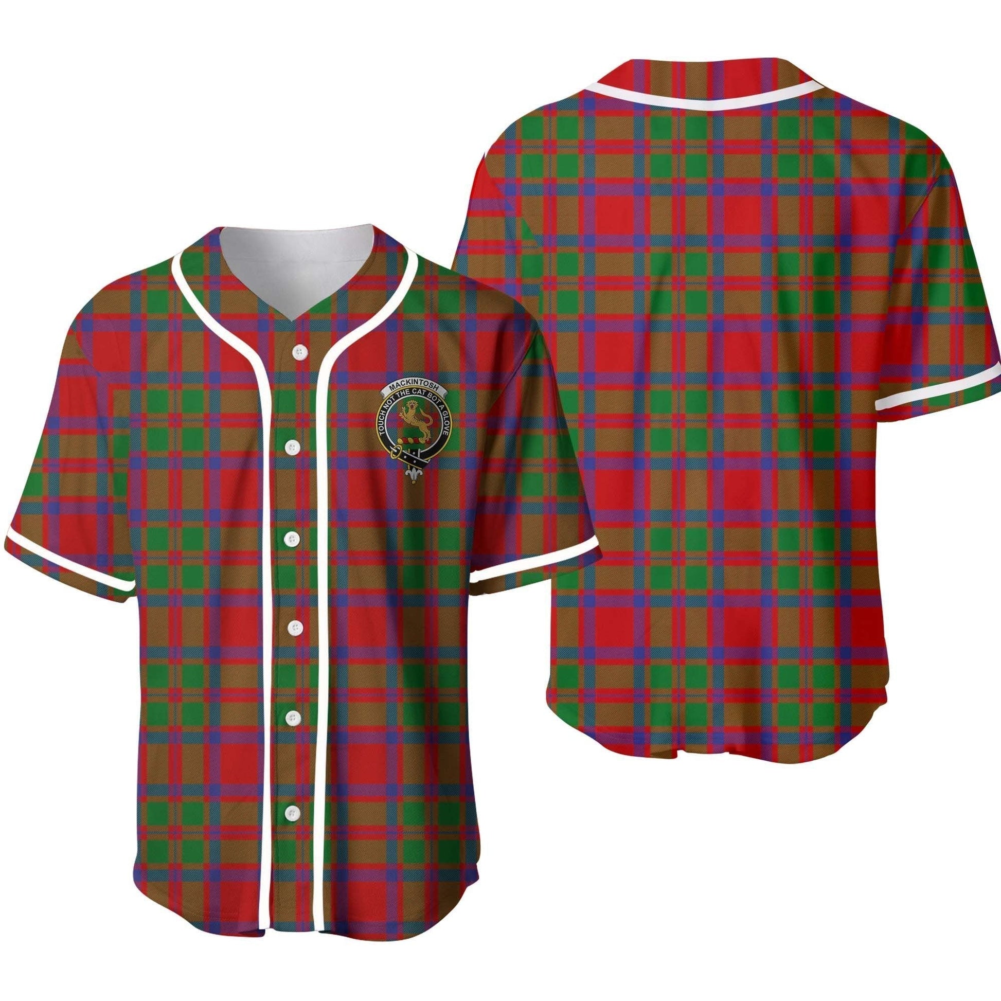 MacKintosh Tartan Crest Baseball Jersey