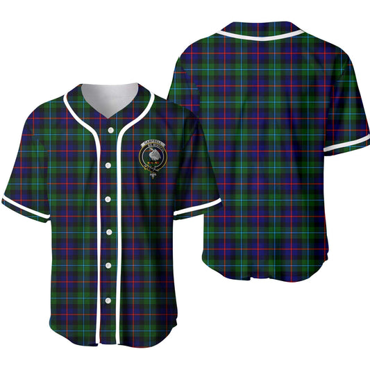 Campbell of Cawdor Tartan Crest Baseball Jersey