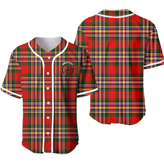 MacGill (Makgill) Tartan Crest Baseball Jersey