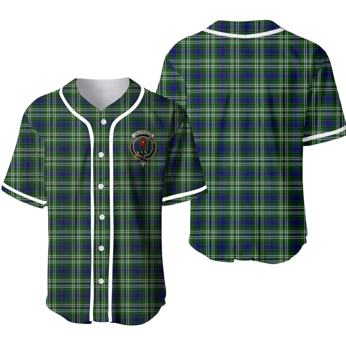 Learmonth Tartan Crest Baseball Jersey