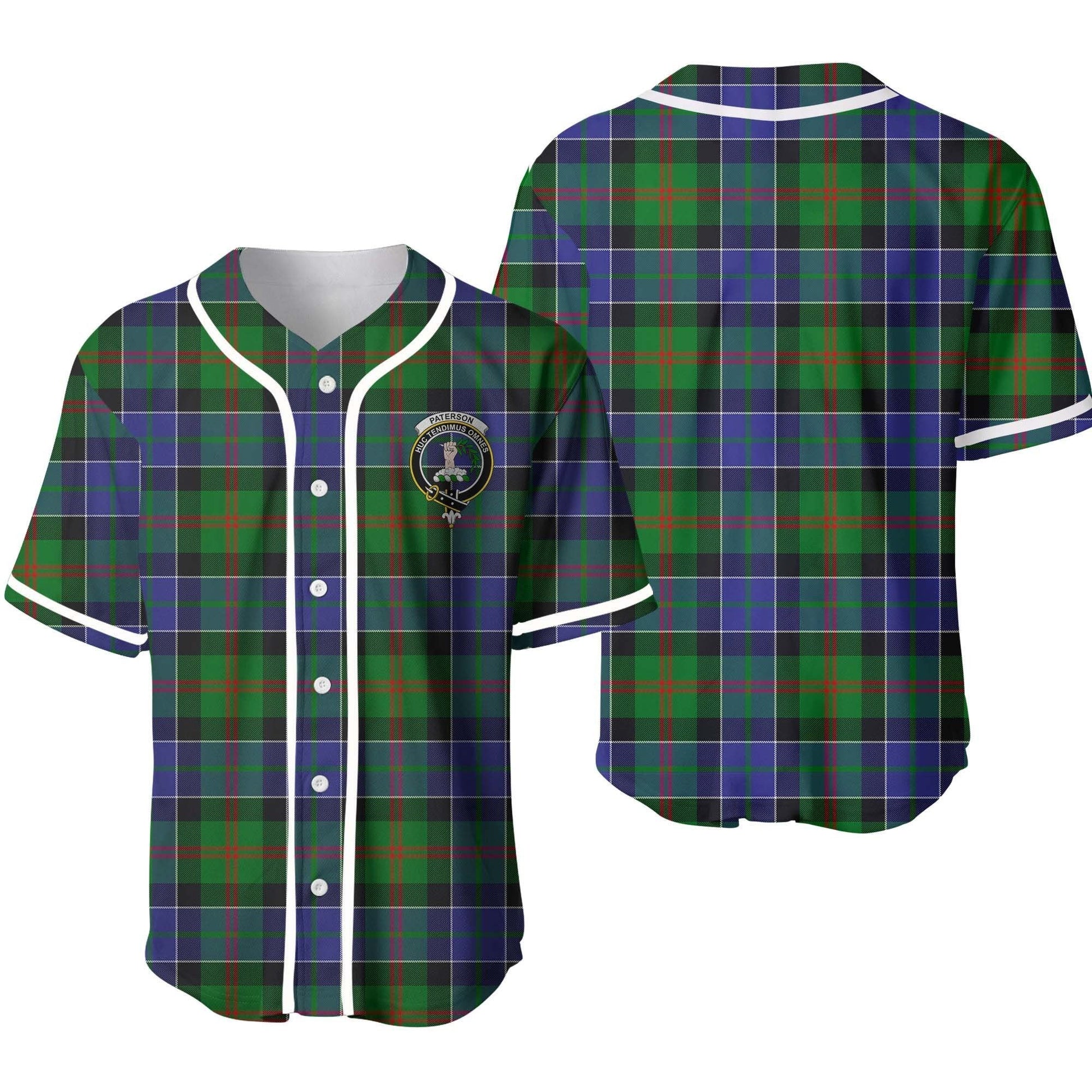 Paterson Tartan Crest Baseball Jersey