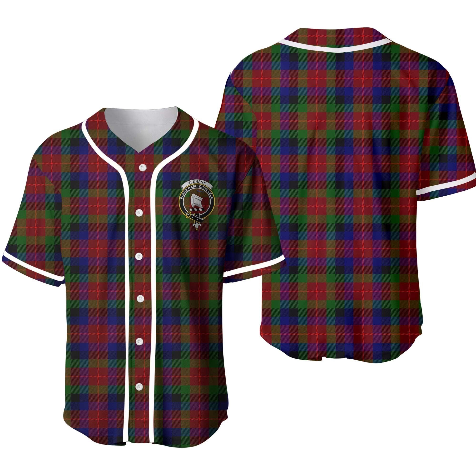 Tennant Tartan Crest Baseball Jersey