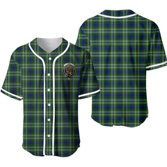 Mow Tartan Crest Baseball Jersey