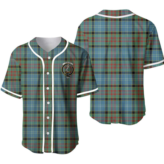 Paisley Tartan Crest Baseball Jersey