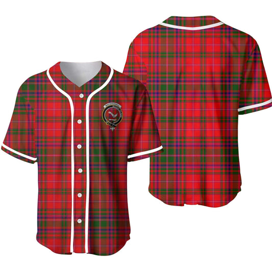 MacDougall Tartan Crest Baseball Jersey