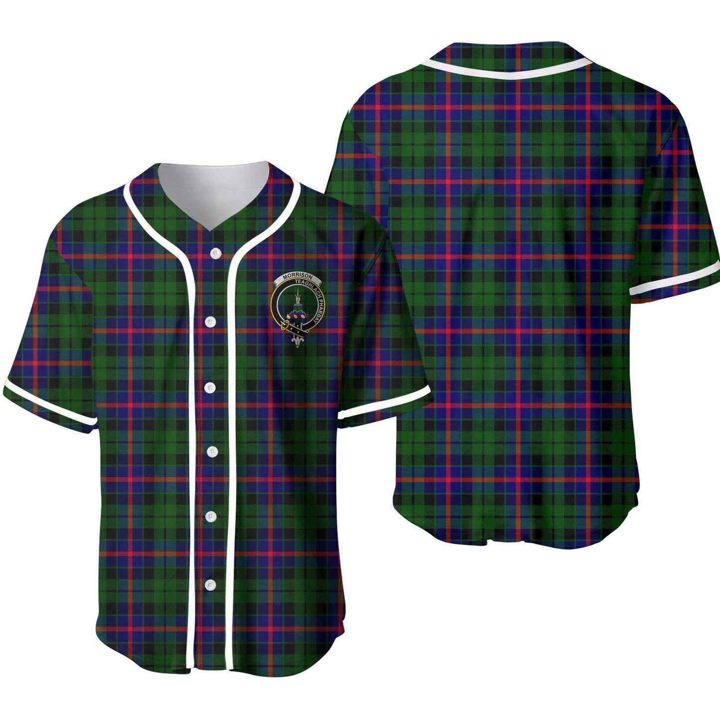 Morrison Tartan Crest Baseball Jersey